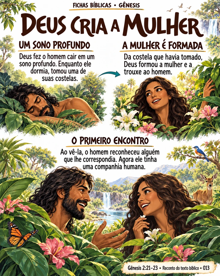Ficha 13: DEUS CRIA A MULHER