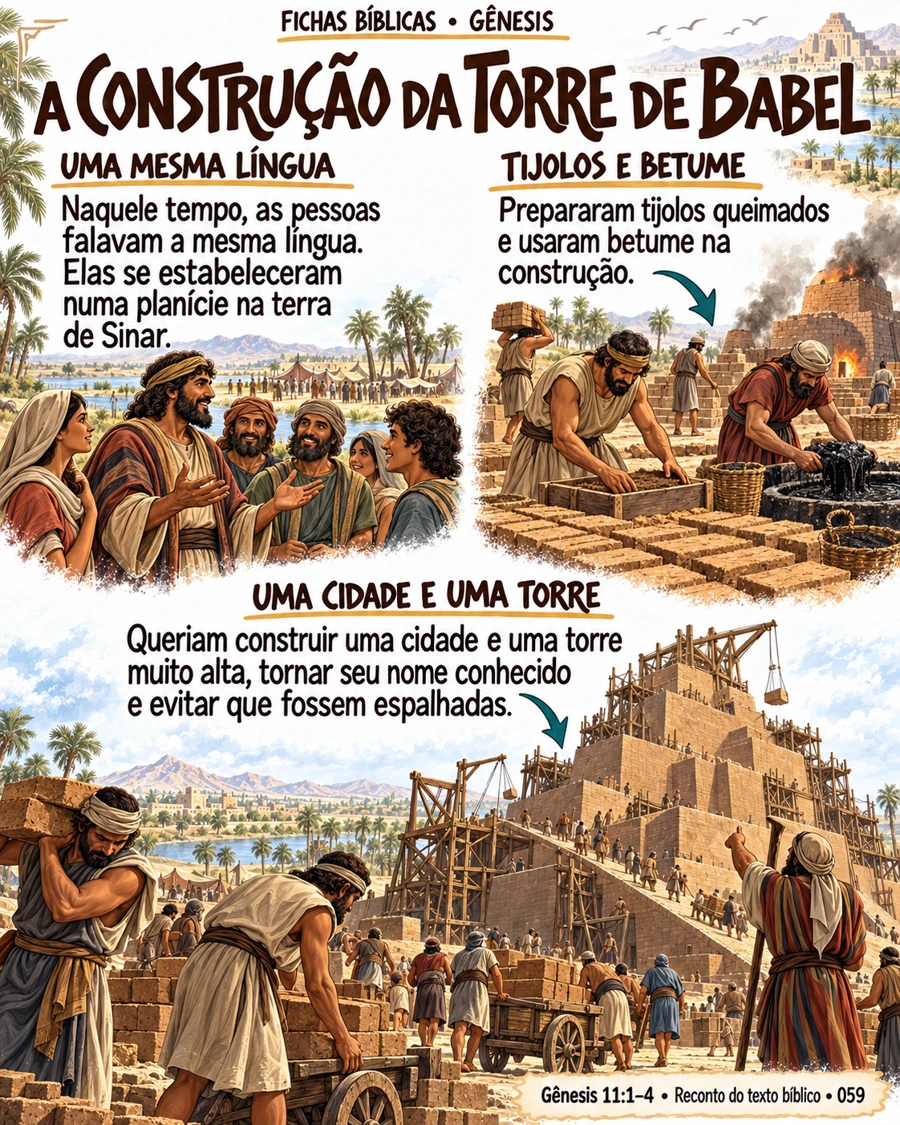 Ficha 59: A CONSTRUÇÃO DA TORRE DE BABEL